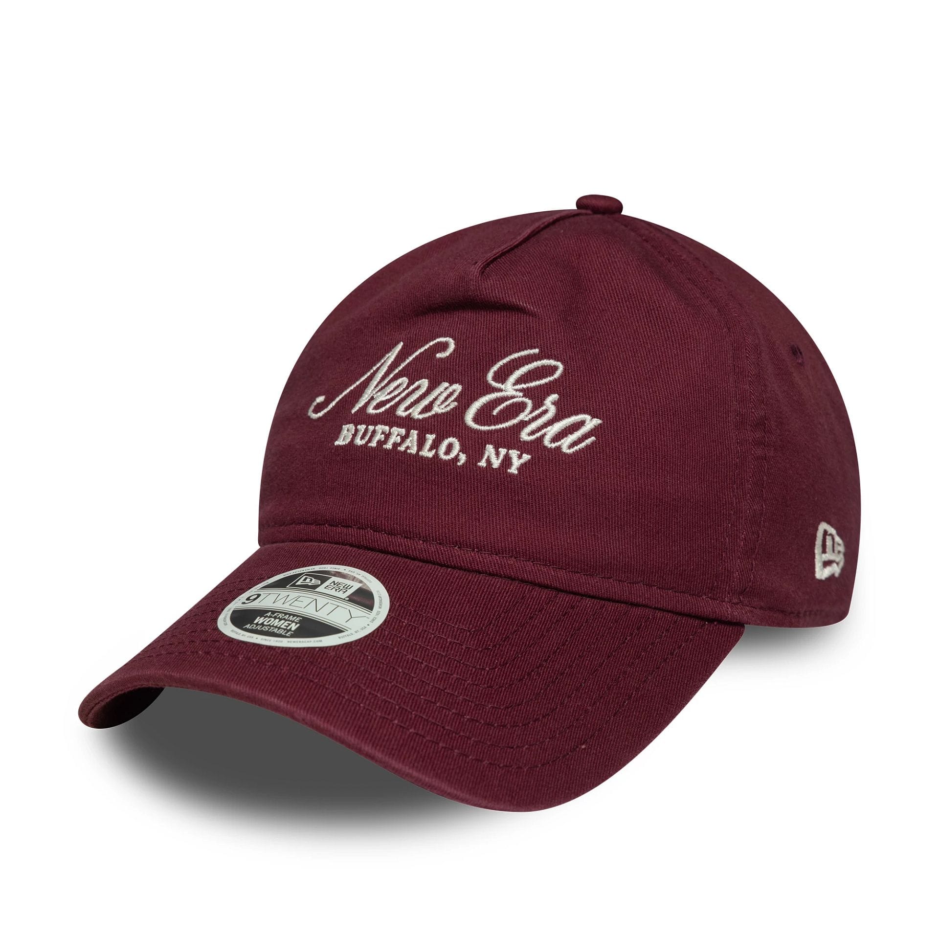 Womens New Era Dark Red 9TWENTY A-Frame Adjustable Cap