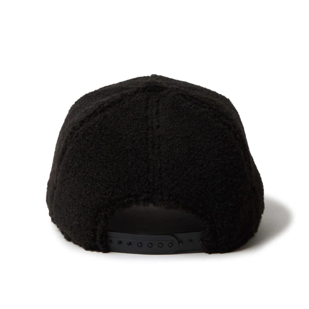 Womens New Era Oval Logo Boa Black 9FORTY A-Frame Adjustable Cap - Image 3