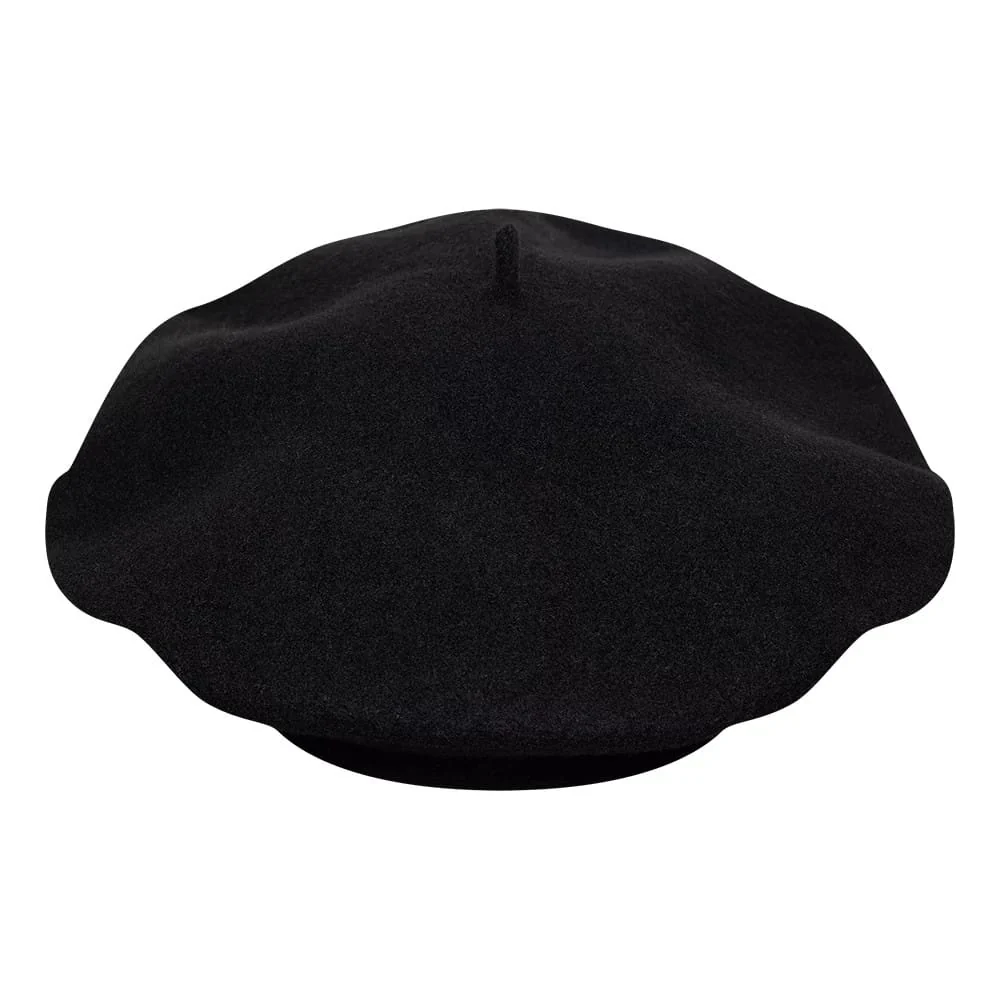 Womens New Era Wool Black Beret - Image 4