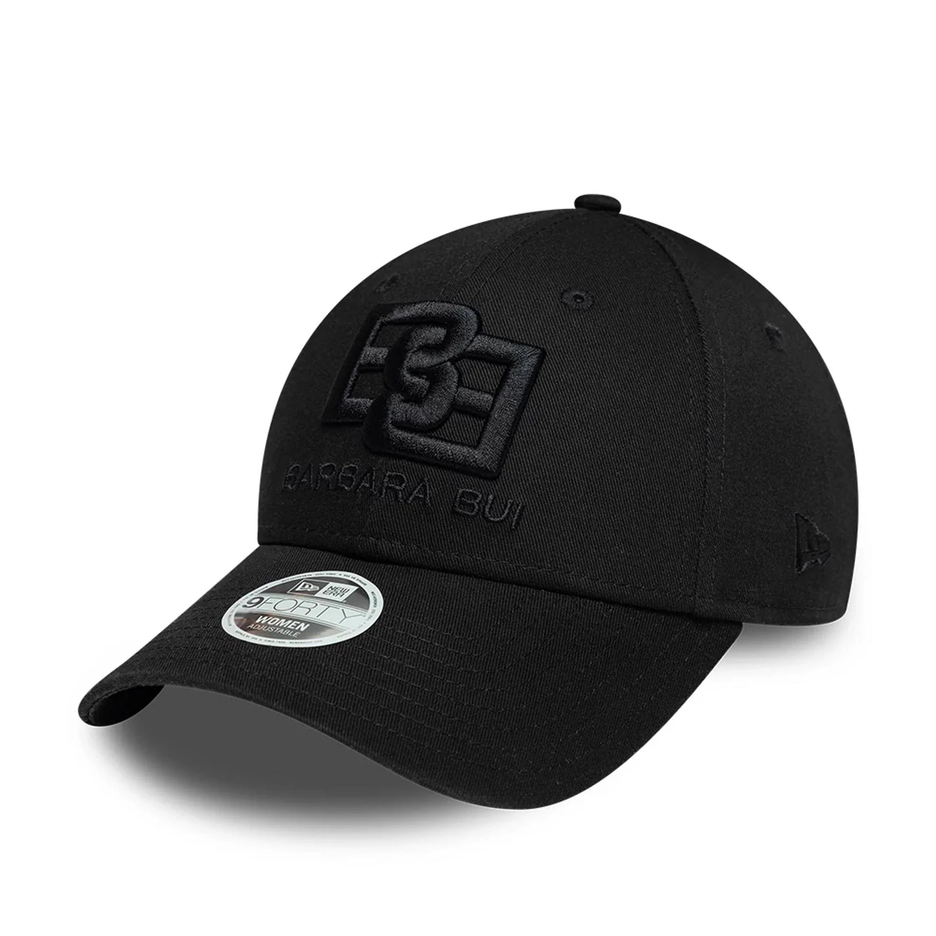 Womens New Era X Barbara Bui Core Black 9FORTY Adjustable Cap