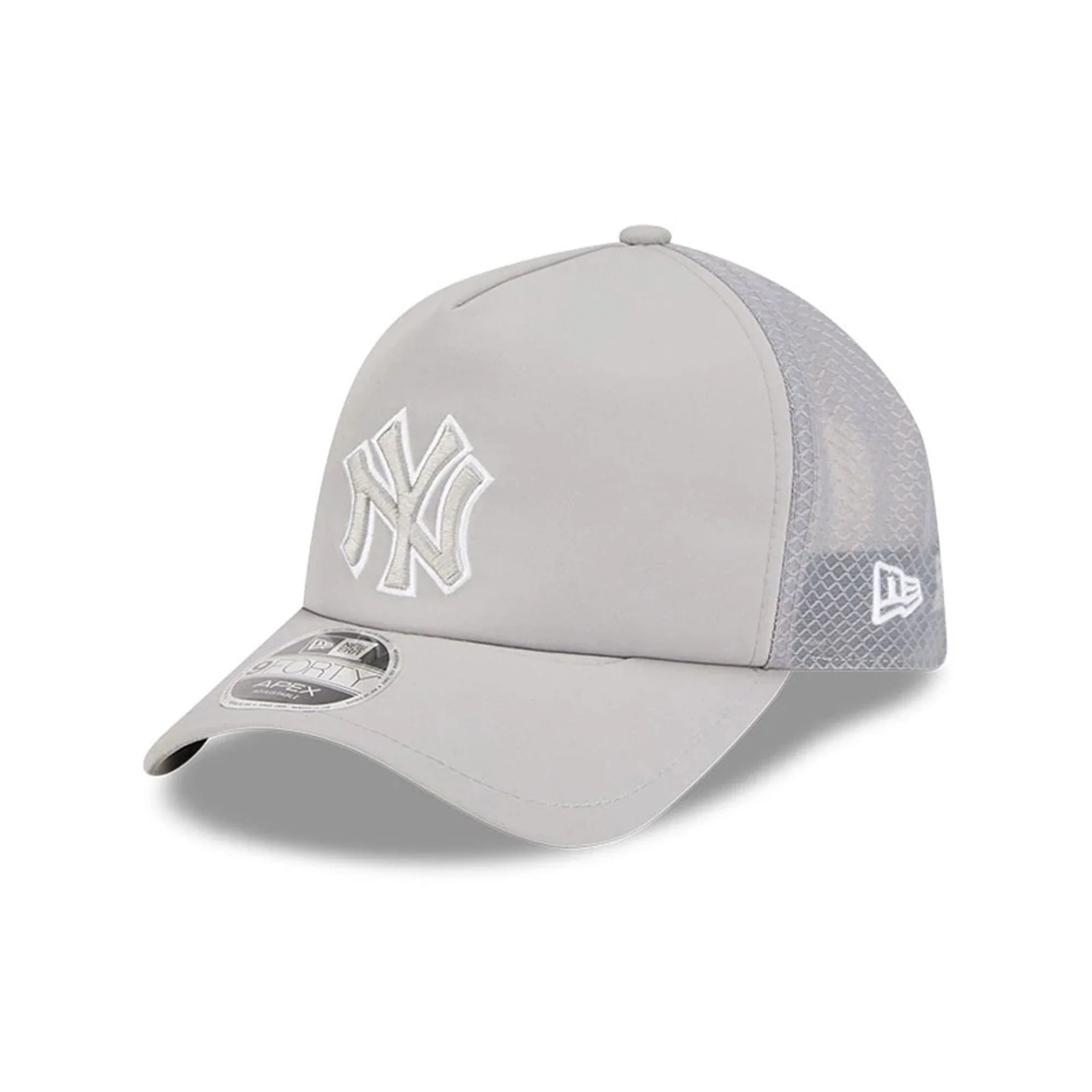 Yankees MLB Batting Practice 2026 Grey 9FORTY Apex Adjustable Cap