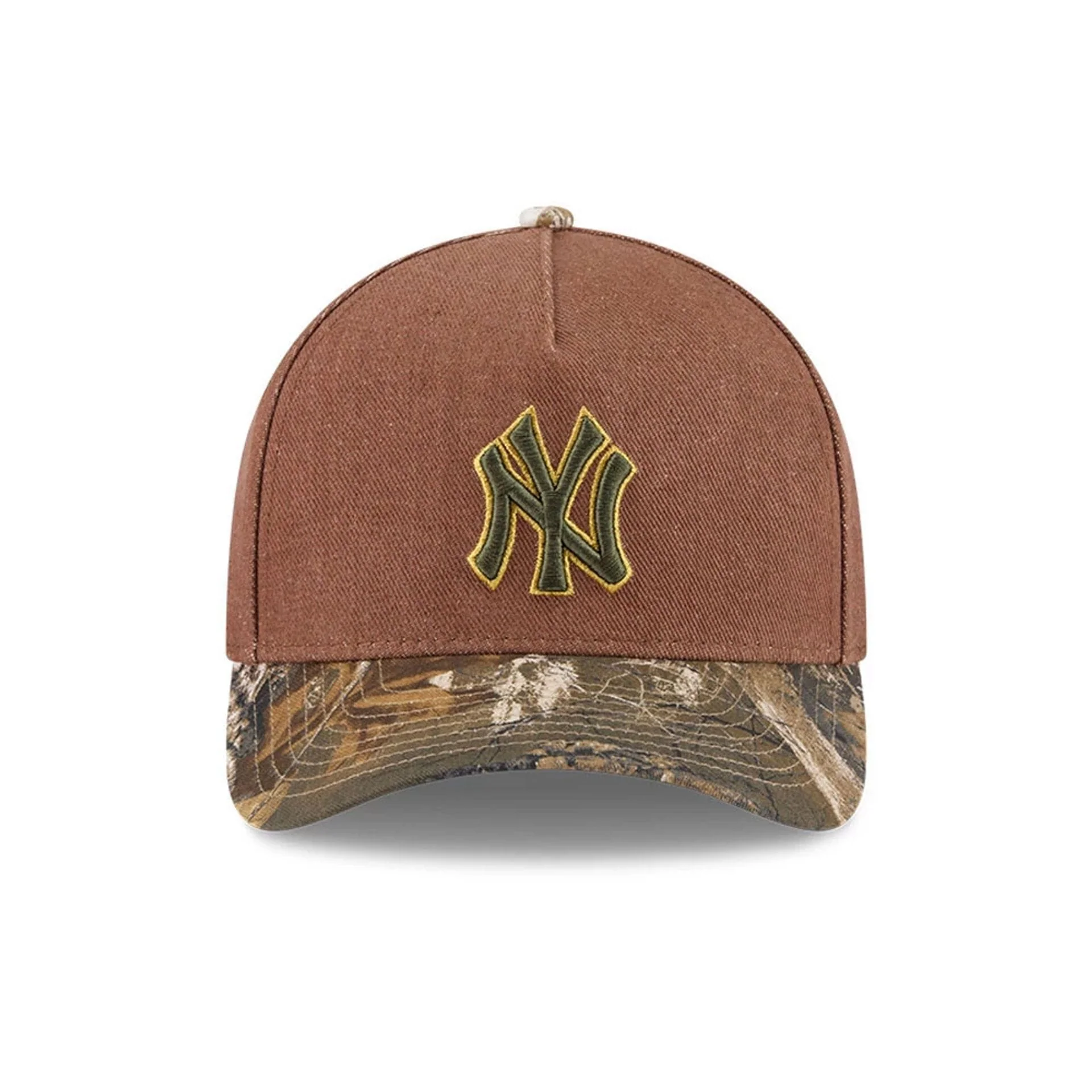 Yankees MLB Cotton Twill Dark Beige 9FORTY M-Crown A-Frame Adjustable Cap - Image 3