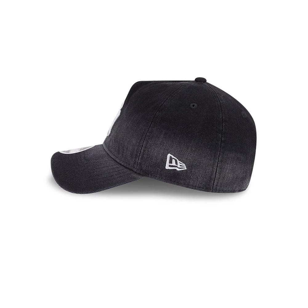 Yankees MLB Washed Denim Black 9FORTY A-Frame Unstructured Adjustable Cap - Image 5