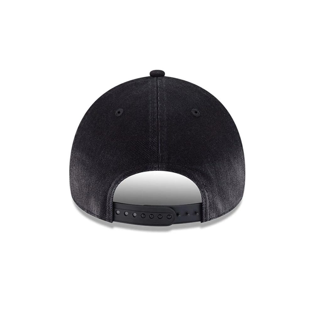 Yankees MLB Washed Denim Black 9FORTY A-Frame Unstructured Adjustable Cap - Image 7