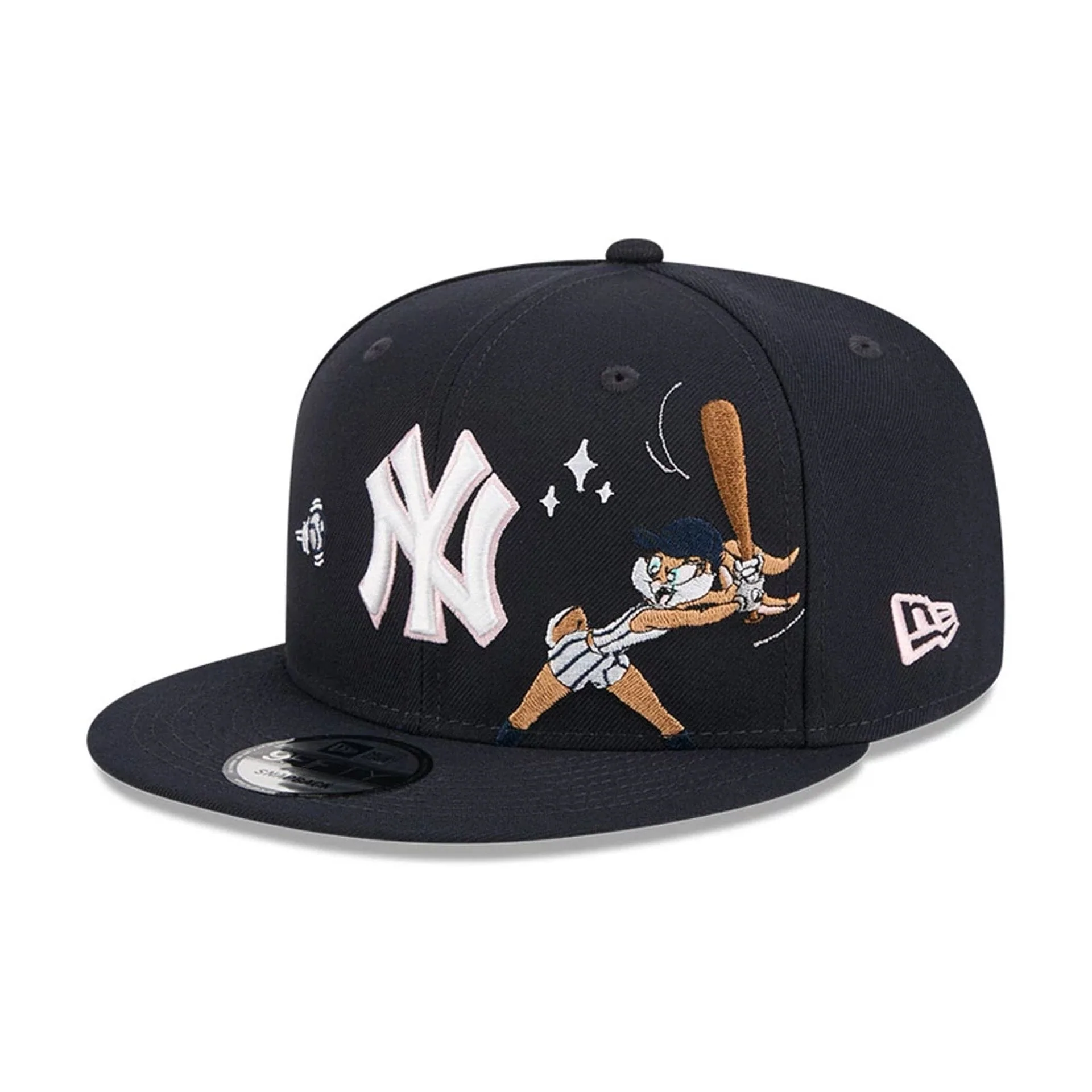 Yankees MLB X Looney Tunes Lola Bunny Navy 9FIFTY Snapback Adjustable Cap